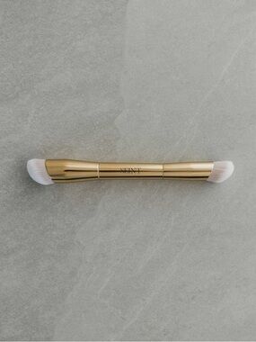 Seint  Double-Ended Gold Makeup Brush